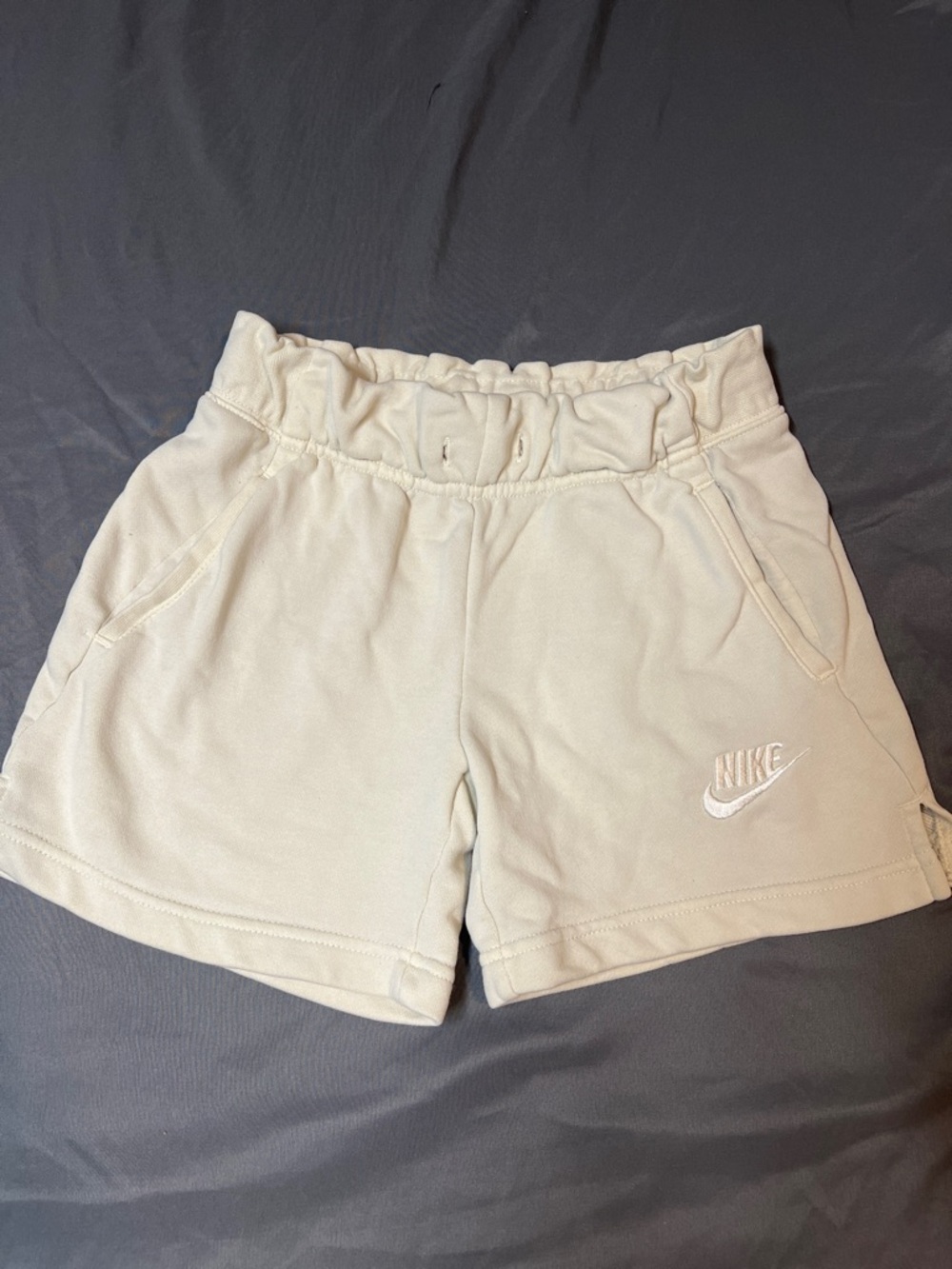 Nike Kids Cream Athletic Shorts